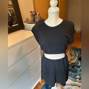 Women’s Medium Black Jersey Cutout Dress